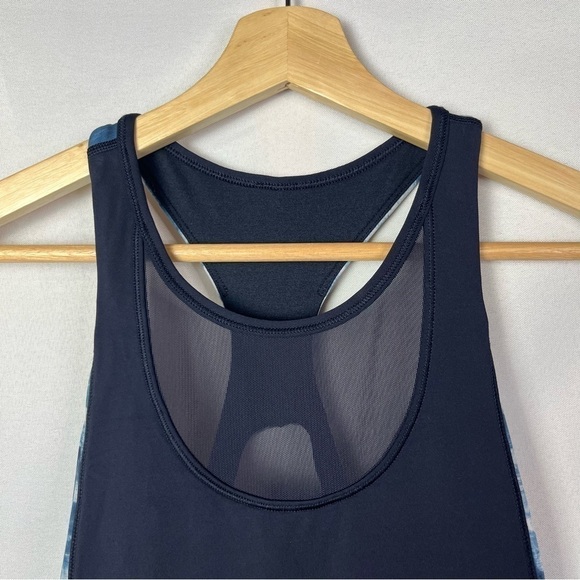 Lululemon Mesh With Me Naval Blue Athletic Tank Top 6 - Picture 5 of 7